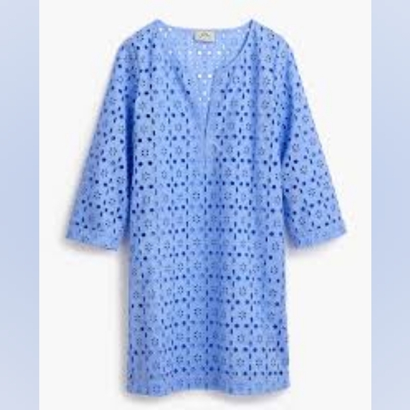 J. CREW BLUE LASER - CUT TOP - Picture 1 of 4